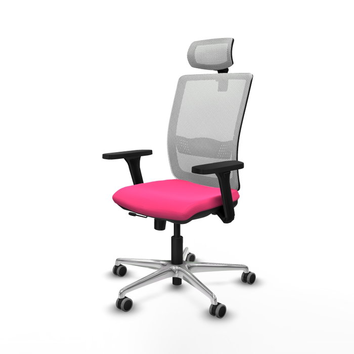 PIQUERAS Y CRESPO Silla de oficina Haches Rosa y Blanco PIQUERAS Y CRESPO Silla de oficina Haches Rosa y Blanco