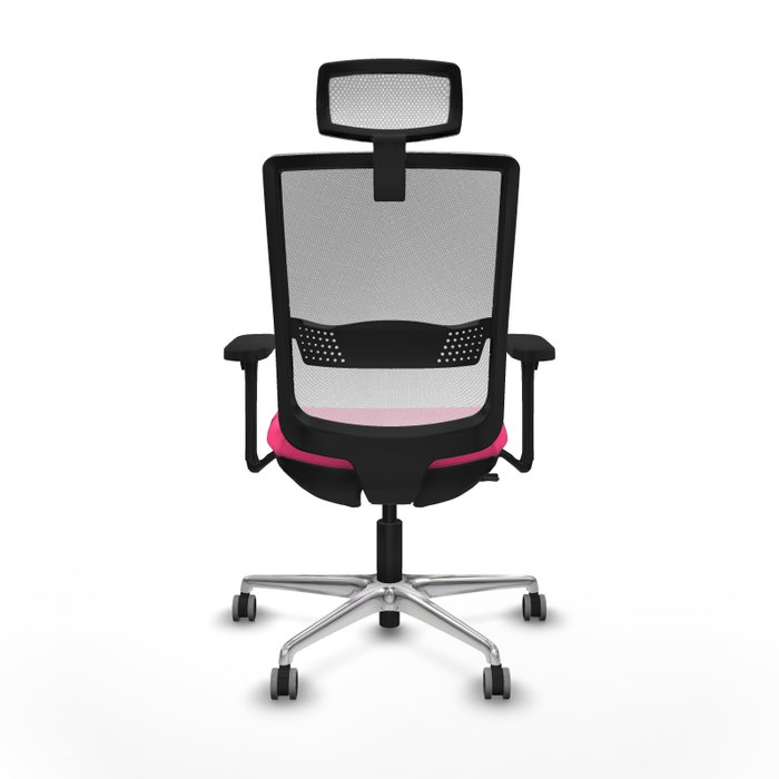 PIQUERAS Y CRESPO Silla de oficina Haches Rosa y Blanco PIQUERAS Y CRESPO Silla de oficina Haches Rosa y Blanco