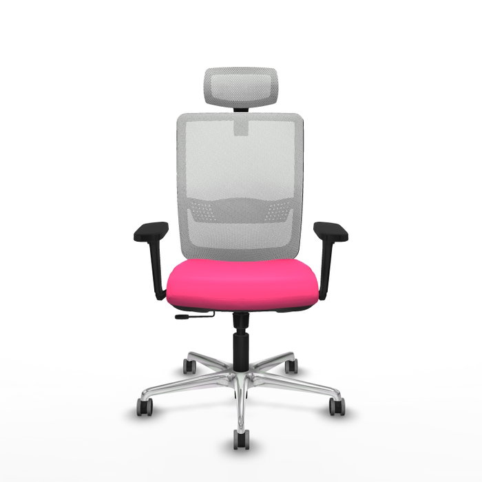 PIQUERAS Y CRESPO Silla de oficina Haches Rosa y Blanco PIQUERAS Y CRESPO Silla de oficina Haches Rosa y Blanco