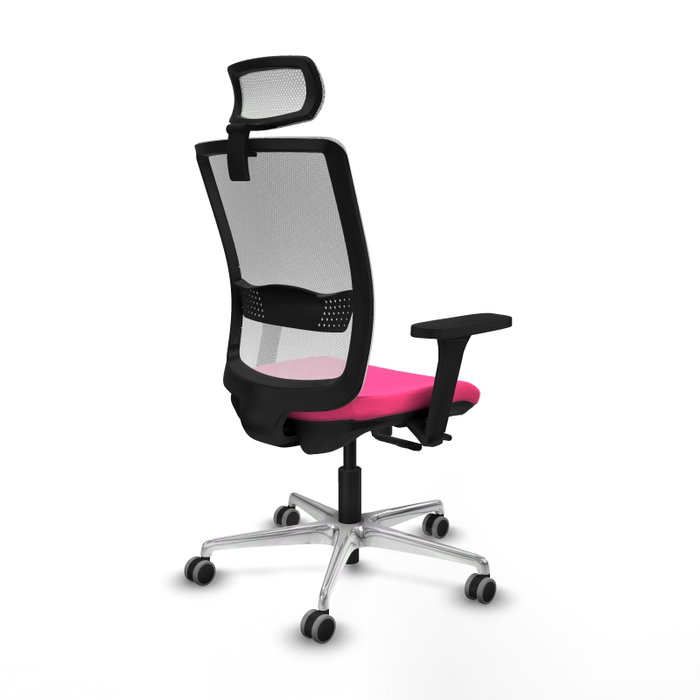 PIQUERAS Y CRESPO Silla de oficina Haches Rosa y Blanco PIQUERAS Y CRESPO Silla de oficina Haches Rosa y Blanco