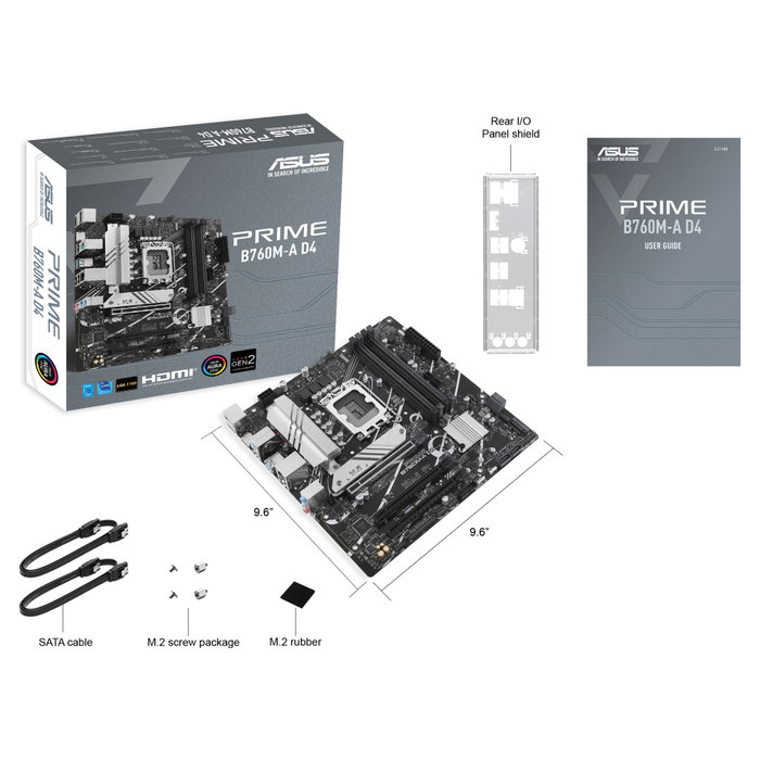 ASUS PRIME B760M-A D4-CSM DDR4 LGA 1700 Micro ATX ASUS PRIME B760M-A D4-CSM DDR4 LGA 1700 Micro ATX