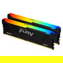 Kingston Módulo de memoria RAM DDR4 FURY Beast RGB 32GB (2x16GB) 3600MHz CL18 Kit de 2 Intel XMP 2.0 DIMM 288-pin