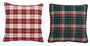 DKD Home Decor Fundas de Cojín de Poliéster 45x45 cm Surtido Rojo y Verde