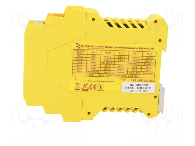 BRAINBOXES ED-588 Módulo de automatización puerta Modbus