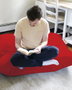 Atelier Del Sofa Silla Puff de Jardín 100x100 cm Rojo