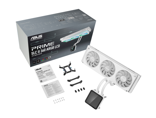 ASUS PRIME SLC II 360 ARGB LCD WHT Sistema de refrigeración líquida todo en uno Blanco