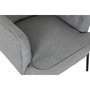 DKD Home Decor Sillón de Poliéster y Metal Gris