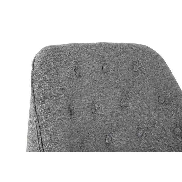 DKD Home Decor Sillón de Poliéster y Metal Gris DKD Home Decor Sillón de Poliéster y Metal Gris