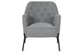 DKD Home Decor Sillón Scandi Gris Poliester Metal 73 x 79.5 x 65 cm