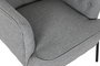 DKD Home Decor Sillón Scandi Gris Poliester Metal 73 x 79.5 x 65 cm
