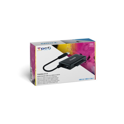 Tooq TQHDA-01A Adaptador USB a SATA para Discos Duros 2.5/3.5 pulgadas Tooq TQHDA-01A Adaptador USB a SATA para Discos Duros 2.5/3.5 pulgadas