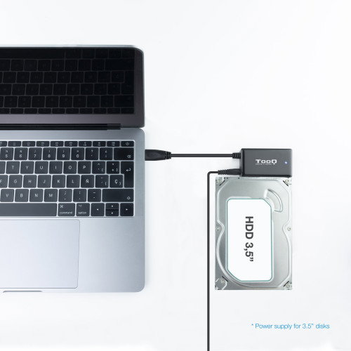 Tooq TQHDA-01A Adaptador USB a SATA para Discos Duros 2.5/3.5 pulgadas Tooq TQHDA-01A Adaptador USB a SATA para Discos Duros 2.5/3.5 pulgadas