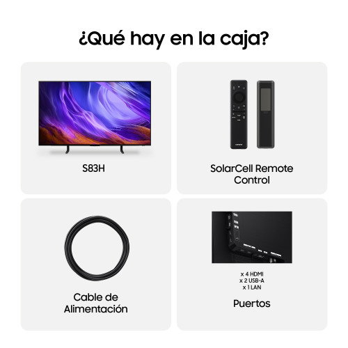 Samsung TV 48 pulgadas OLED S83H 4K Vision AI Smart TV (2026) Samsung TV 48 pulgadas OLED S83H 4K Vision AI Smart TV (2026)