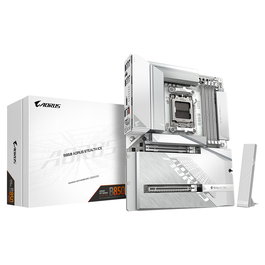 Gigabyte GA-B850 AORUS STEALTH ICE Placa Base ATX AMD B850 Socket AM5 - Compatible con AMD Ryzen 9000/8000/7000, DDR5 hasta 8200 MHz, Wi-Fi 7, LAN 5 GbE, 4 x M.2, Blanco