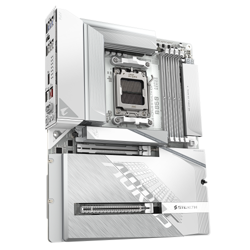 Gigabyte B850 Aorus Stealth Ice ATX Blanco Gigabyte B850 Aorus Stealth Ice ATX Blanco