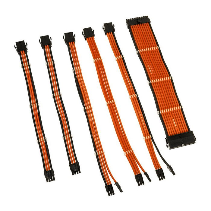 Kolink Core Adept Braided Cable Extension Kit - Naranja Kolink Core Adept Braided Cable Extension Kit - Naranja