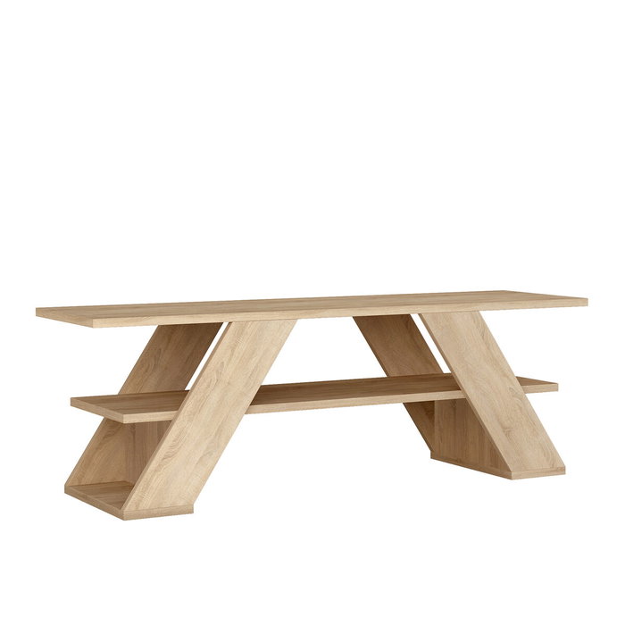Mueble de TV Alexandra House Living Diagonal Marrón 120 x 40 x 33 cm Mueble de TV Alexandra House Living Diagonal Marrón 120 x 40 x 33 cm