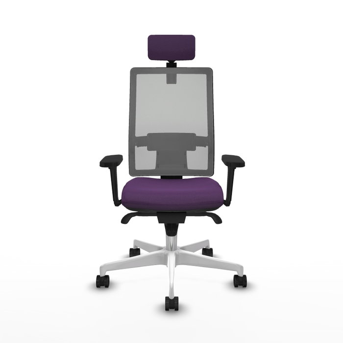PIQUERAS Y CRESPO Silla de oficina Horna con mecanismo Sincro, Morado y Gris PIQUERAS Y CRESPO Silla de oficina Horna con mecanismo Sincro, Morado y Gris