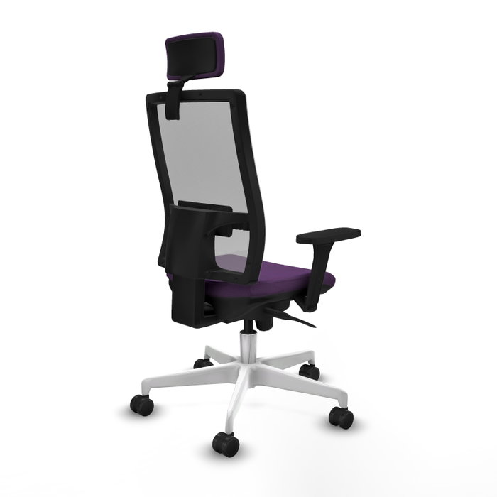 PIQUERAS Y CRESPO Silla de oficina Horna con mecanismo Sincro, Morado y Gris PIQUERAS Y CRESPO Silla de oficina Horna con mecanismo Sincro, Morado y Gris