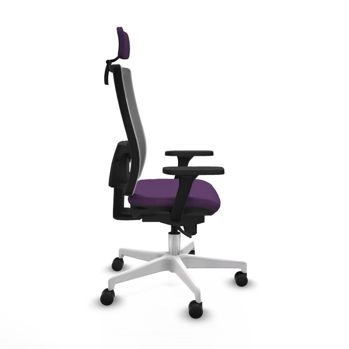 PIQUERAS Y CRESPO Silla de oficina Horna con mecanismo Sincro, Morado y Gris PIQUERAS Y CRESPO Silla de oficina Horna con mecanismo Sincro, Morado y Gris