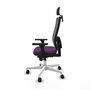 PIQUERAS Y CRESPO Silla de oficina Horna con mecanismo Sincro, Morado y Gris
