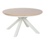 DKD Home Decor Mesa Redonda Comedor Terraza Y Jardin Blanco 140 x 75 x 140 cm