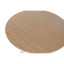DKD Home Decor Mesa Redonda Comedor Terraza Y Jardin Blanco 140 x 75 x 140 cm