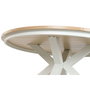 DKD Home Decor Mesa Redonda Comedor Terraza Y Jardin Blanco 140 x 75 x 140 cm
