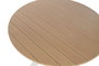 DKD Home Decor Mesa Redonda Comedor Terraza Y Jardin Blanco 140 x 75 x 140 cm
