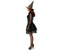 Disfraz Bruja Negra Vestido Corto Con Sombrero Para Mujer Adulta Halloween Talla XS-S