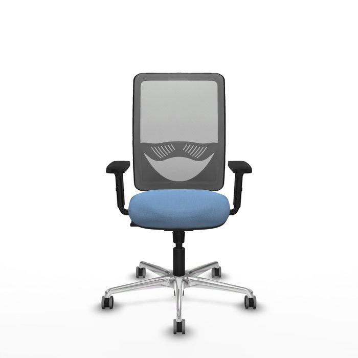 PIQUERAS Y CRESPO Silla de oficina Zulema con mecanismo Sincro, Azul cielo y Gris PIQUERAS Y CRESPO Silla de oficina Zulema con mecanismo Sincro, Azul cielo y Gris