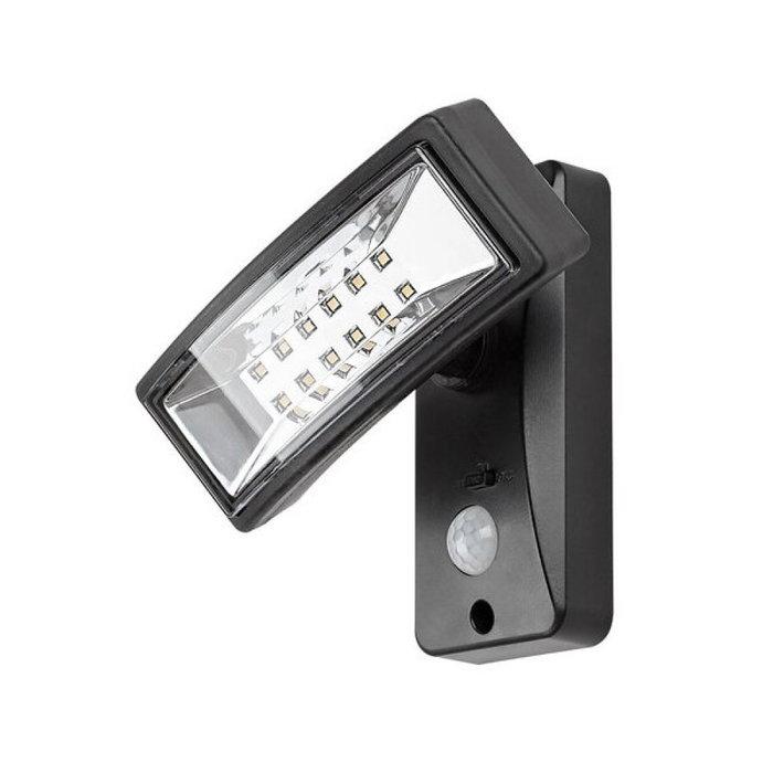 RABALUX Valpovo Aplique Exterior Solar LED 2,4W Negro