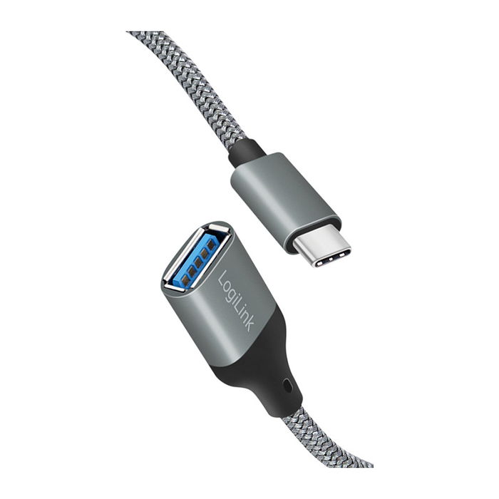 LogiLink CU0106 Adaptador USB-C a USB A 3.2 Gen 1 (3.1 Gen 1) 0,15m Gris