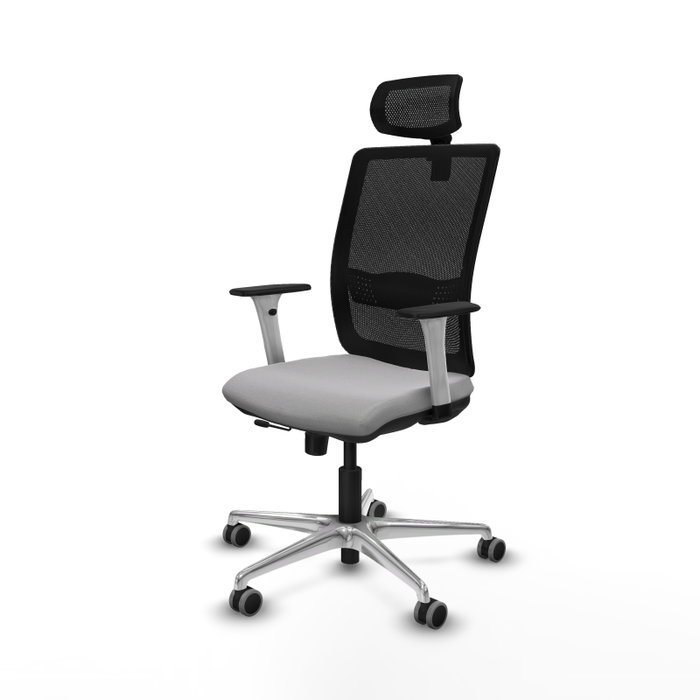 PIQUERAS Y CRESPO Silla de oficina Haches con mecanismo Sincro/Traslack Gris y Negro PIQUERAS Y CRESPO Silla de oficina Haches con mecanismo Sincro/Traslack Gris y Negro