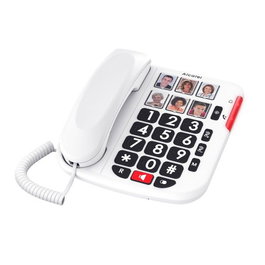 ALCATEL - Teléfono fijo supletorio con teclas grandes y altavoz para personas mayores, referencia TELEFONO SUPLETORIO ALCATEL TECLAS GRANDES