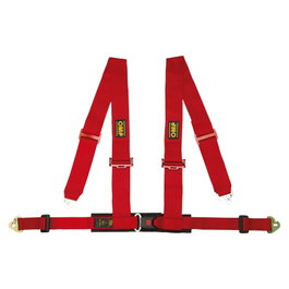 Omp Arnés Racing Offroad de 4 Puntos Rojo