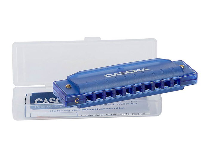 Armónica Cascha Fun Blues Azul Incluye Estuche Rigido y Folleto Armónica Cascha Fun Blues Azul Incluye Estuche Rigido y Folleto