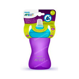 AVENT Vaso con Boquilla Dura Azul 300 ml para niños a partir de 12 meses SCF802/01