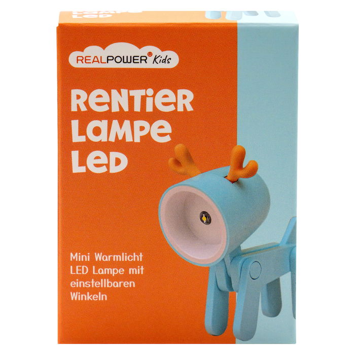 Ultron RealPower LED-Tier Taschanlampe Blue Deer Linterna Portátil con Luz LED de Animal