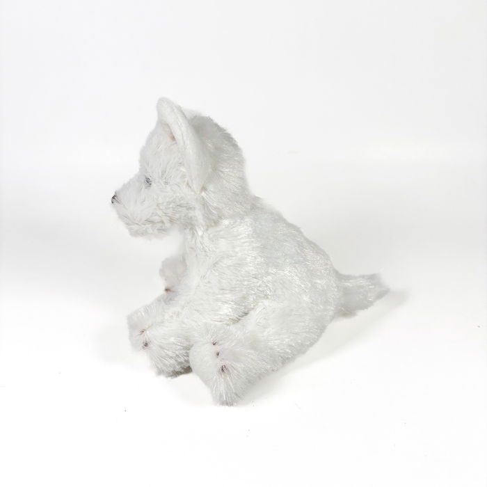 Deqube Peluche Westie Terrier Blanco Sentado 12Cm 939D00260
