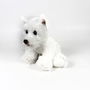 Deqube Peluche Westie Terrier Blanco Sentado 12Cm 939D00260