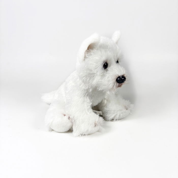 Deqube Peluche Westie Terrier Blanco Sentado 12Cm 939D00260