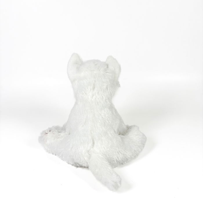 Deqube Peluche Westie Terrier Blanco Sentado 12Cm 939D00260