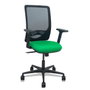 PIQUERAS Y CRESPO Silla Zulema con Mecanismo Sincro, Respaldo de Malla Negra y Asiento Verde
