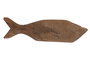 DKD Home Decor Figura de Pez en Madera de Mango Marrón Natural
