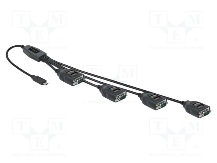 DeLOCK Adaptador USB Type-C™ a 4 x Serial RS-232 DB9 90495 DeLOCK Adaptador USB Type-C™ a 4 x Serial RS-232 DB9 90495
