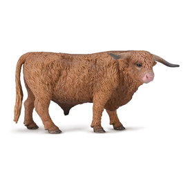 COLLECTA Figura Toro de las Tierras Altas 80011 - Réplica a Escala Pintada a Mano en Material de Alta Calidad para Coleccionismo y Educación +3 Años