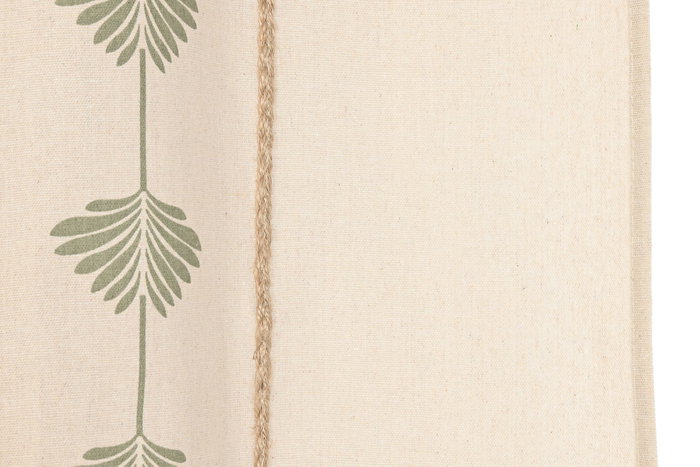 DKD Home Decor Cortina Nature23 Cottage Natural Verde 260 x 140 cm (2 Unidades)