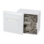LogiLink NP0039A Toma de red CAT6 doble RJ45 blindada blanca