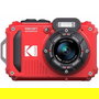 Kodak WPZ2RD6 Cámara Digital Compacta 16MP Zoom Óptico 4x Resistente al Agua Color Rojo con 2 Baterías y Tarjeta MicroSD 16GB